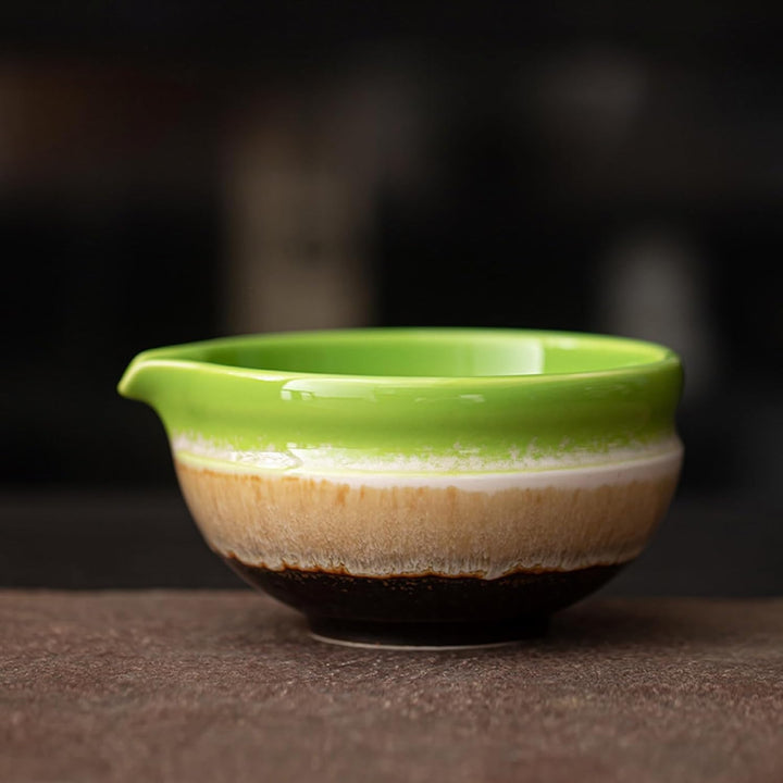 抹茶茶碗(窯変グリーン)