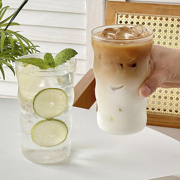 グラス おしゃれ ガラス カップ プレゼント コーヒーコ透明コカップ ティー シンプル 酒グラス 耐熱 耐冷 お祝い 贈り物 食洗機対応