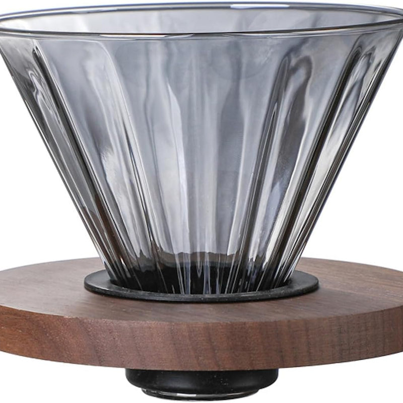 コーヒーサーバー 割れない 高ホウ素シリカガラス材料 耐熱ガラス 直火対応 耐寒性 ドリッパー 電子レンジ·食洗機対応 コーヒー用品 洗いやすい 多用途 家用 喫茶店 1~4杯用 550ml 透明