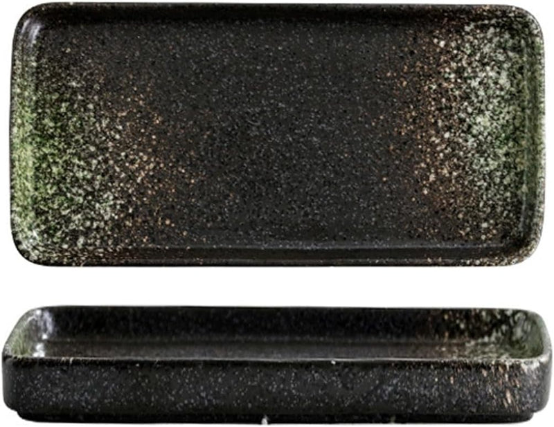 MIYUNNO 焼物皿 和食器 刺身皿 陶器 長皿 磁器 皿 角皿 焼き魚皿 焼き物皿 魚料理 レストラン 居酒屋 和風 おしゃれ 電子レンジ 食洗機対応 食器 お皿セット 3枚セット カラー7 19x9.5x2cm