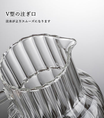 コーヒーサーバー ドリッパー コーヒードリッパー 耐熱ガラス 700ml 1000ml ポットの蓋付き 2~10人用 器具 コーヒーサーバーセット ハンドドリップ コーヒーカラフェ コーヒーサーバー 喫茶店 おしゃれ