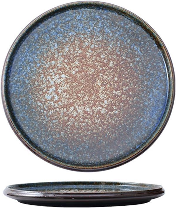 MIYUNO 皿 丸皿 大皿 プレート 焼物皿 ケーキ皿 パスタ皿 プレート 焼き物皿 デザート取り皿 刺身皿 和食器 和皿 魚 お皿 食器 魚焼き器 dish 丸 陶器 陶盤 割れない 耐熱 電子レンジ 食洗機対応 和風 あじわい おしゃれ 業務用 レストラン 居酒屋 北欧 29cm 北欧 TCPYX07