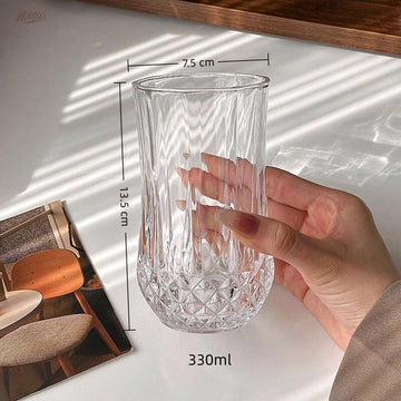 グラス おしゃれ ガラス 透明コップ ティー コーヒー コカップ ミルク 酒グラス 耐熱 耐冷 食洗機対応 お祝い プレゼント 贈り物