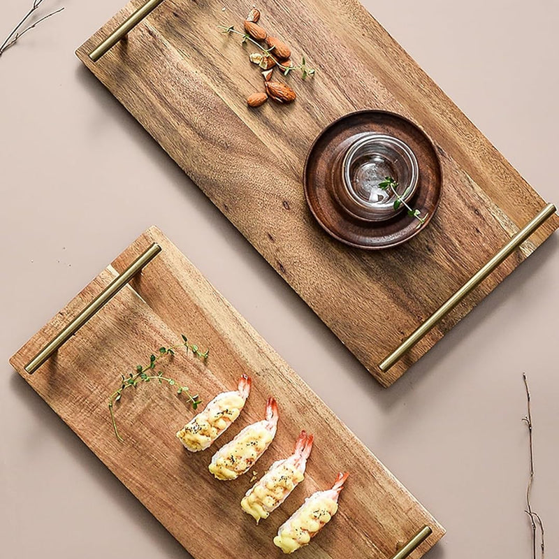 MIYUNO トレー 木製 茶席 天然木 お盆 おぼん 長方形 トレイ 小物入れ 茶道具 茶托 おしゃれ 盛器 小物入れ 茶道具 お皿 小皿 豆皿 胡桃色 カフェトレー ティー 中国茶器 急須置き 食卓 和食 洋食 和室 洋室 洋風 和風 お洒落 おしゃれ MUT