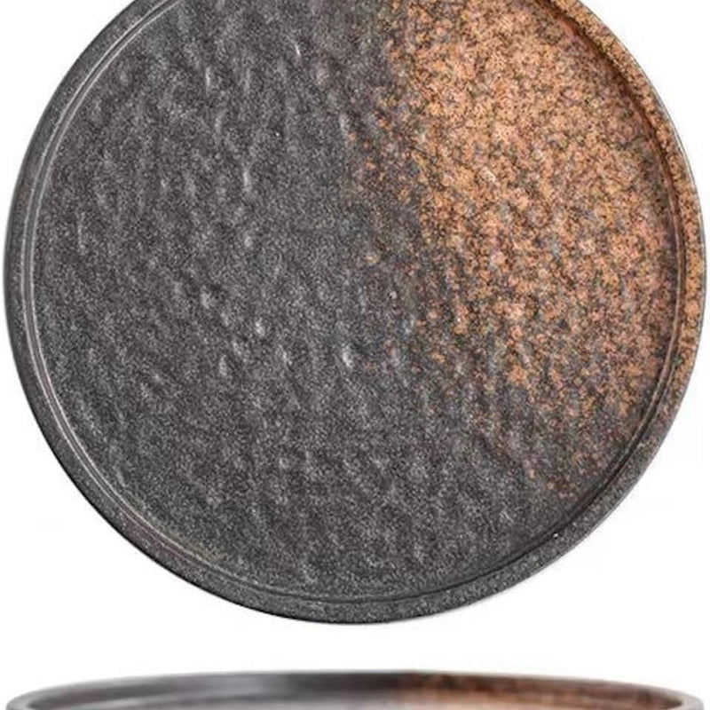 焼物皿 丸皿 ケーキ皿 パスタ皿 プレート 焼き物皿 デザートプレート 取り皿 刺身皿 和食器 和皿 魚 皿 お皿 食器セット 魚焼き器 dish 大皿 丸 陶器 陶盤 割れない 耐熱 電子レンジ 食洗機対応 和風 あじわい おしゃれ 業務用 レストラン 居酒屋 20.2cm 2枚セット TCPYX01