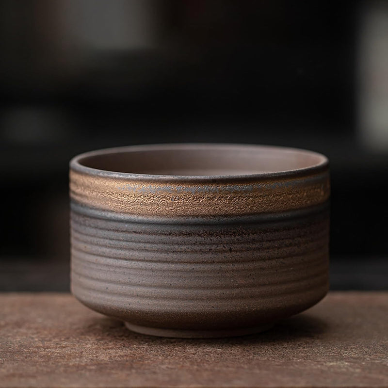 抹茶セット 茶道具 初心者 自宅用 お点前セット 4点セット 陶器 抹茶茶碗 茶杓 茶筅 茶せん 百本立 茶筅立て くせ直し お手入れも簡単 母の日 父の日 誕生日 贈り物 侘寂 レトロ 鎏金 450ml