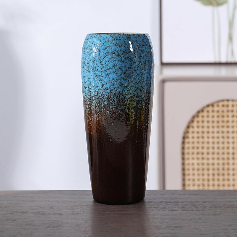 フラワーベース 花瓶 陶器 大きい flower vase 割れない 一輪挿し インテリア 花器 シンプル おしゃれ 生け花 造花 ドライフラワー 北欧 飾り インテリア飾り ins ギフト プレゼント 高さ24.5cm HP03