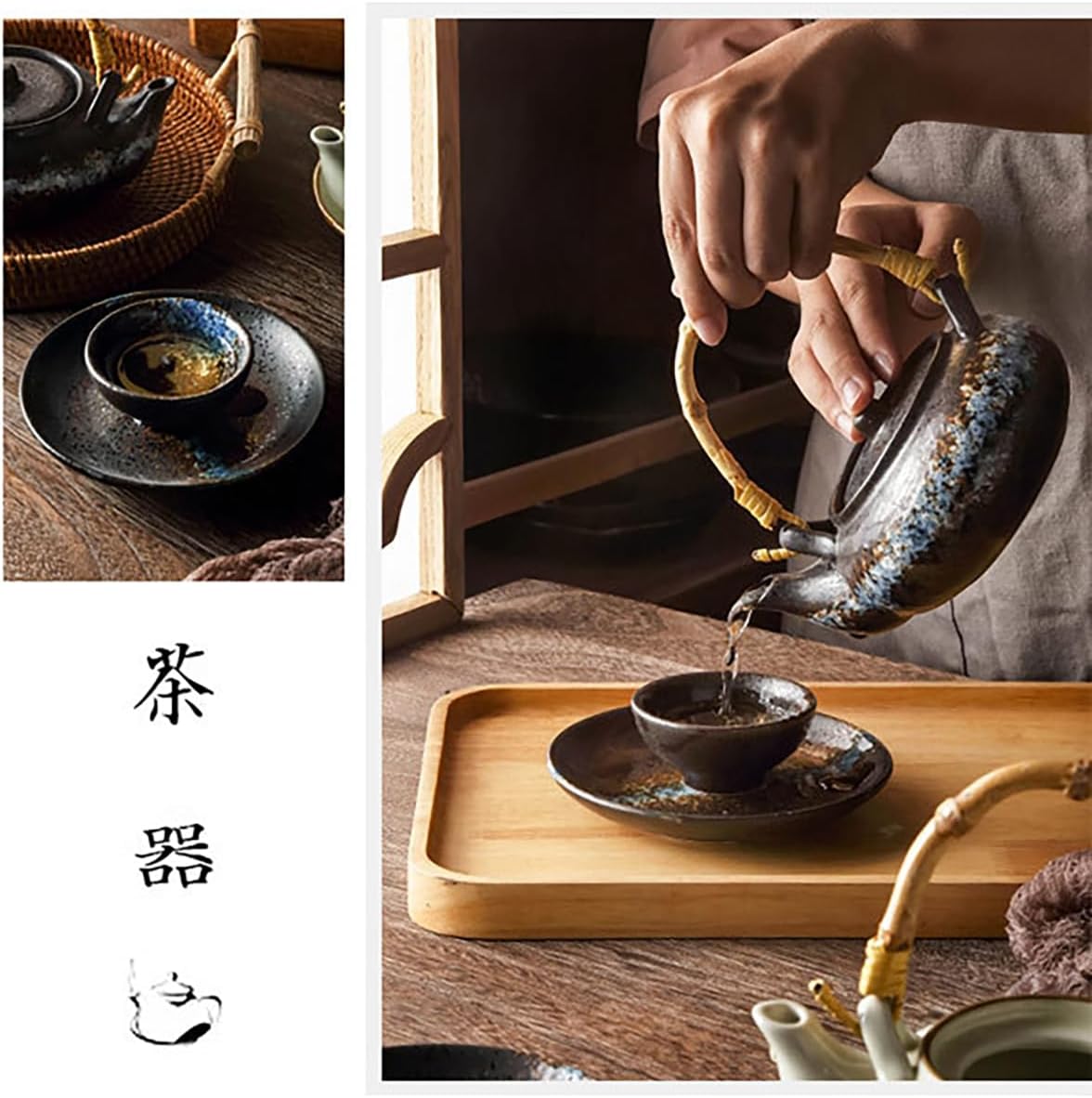 土瓶蒸し 陶器 急須 湯呑み 皿 セット 料亭 旅館 和食器 飲食店 業務用 器 食器 柄 おしゃれ