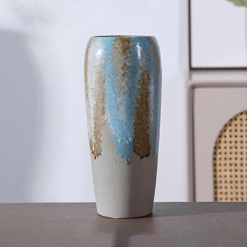 フラワーベース 花瓶 陶器 大きい flower vase 割れない 一輪挿し インテリア 花器 シンプル おしゃれ 生け花 造花 ドライフラワー 北欧 飾り インテリア飾り ins ギフト プレゼント 高さ24.5cm HP03