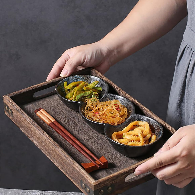 三品皿 3セット 丸型 窯変 陶器 薬味皿 付出皿 仕切り皿 三連皿 たれ皿 醤油 焼き肉 タレ皿 焼肉 調味料 副菜 タレ入れ 薬味入れ 料亭 旅館 和食器 飲食店 居酒屋 業務用 お供に 食洗器 電子レンジ対応 ギフト おしゃれ SPYUAN