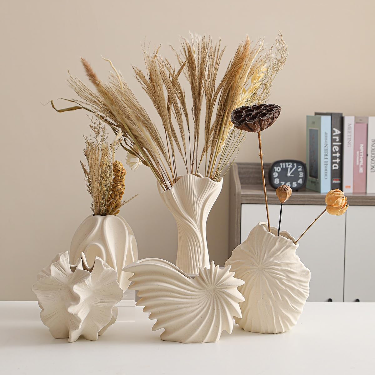 フラワーベース 花瓶 陶器 白 大きい flower vase 割れない 一輪挿し インテリア 花器 シンプル おしゃれ 生け花 造花 ドライフラワー 北欧 飾り インテリア飾り ins ギフト プレゼント ホワイト 高さ21.5cm HP02