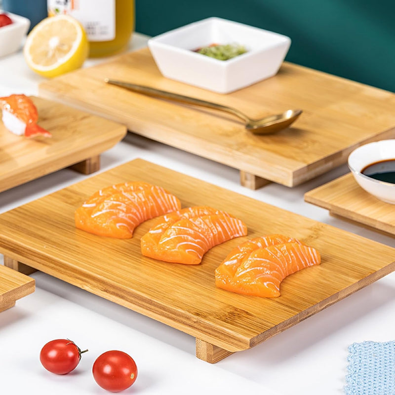 寿司下駄 寿司盛台 ランチプレート 食器 寿司 寿司皿 刺身盛台 和食 寿司プレート 盛器 刺身やお寿司の盛り付けに sushi 刺身盛り合わせ 業務用 飲食店 日本料理 高級料亭 宴会用 家庭用 木製 21*12*3cm