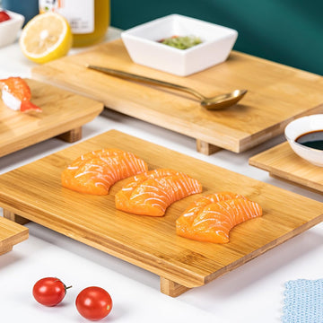 寿司下駄 寿司盛台 ランチプレート 食器 寿司 寿司皿 刺身盛台 和食 寿司プレート 盛器 刺身やお寿司の盛り付けに sushi 刺身盛り合わせ 業務用 飲食店 日本料理 高級料亭 宴会用 家庭用 木製 21*12*3cm