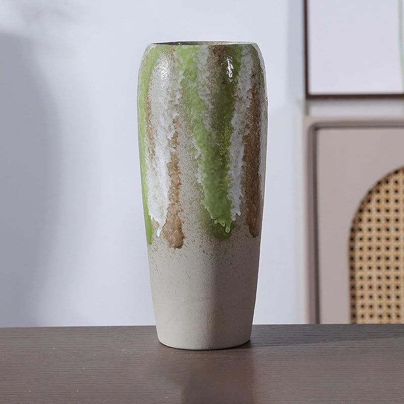 フラワーベース 花瓶 陶器 大きい flower vase 割れない 一輪挿し インテリア 花器 シンプル おしゃれ 生け花 造花 ドライフラワー 北欧 飾り インテリア飾り ins ギフト プレゼント 高さ24.5cm HP03