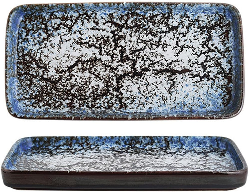 MIYUNNO 焼物皿 和食器 刺身皿 陶器 長皿 磁器 皿 角皿 焼き魚皿 焼き物皿 魚料理 レストラン 居酒屋 和風 おしゃれ 電子レンジ 食洗機対応 食器 お皿セット 3枚セット カラー7 19x9.5x2cm