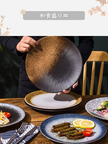MIYUNO パスタ皿 皿 カレー皿 丸皿 プレート 焼物皿 ケーキ皿 焼き物皿 デザートプレート 取り皿 刺身皿 和食器 和皿 魚 お皿 食器セット 魚焼き器 dish 大皿 丸 陶器 陶盤 割れない 耐熱 電子レンジ 食洗機対応 和風 あじわい おしゃれ 業務用 レストラン 居酒屋 25.3cm 3枚セット TCPYX14