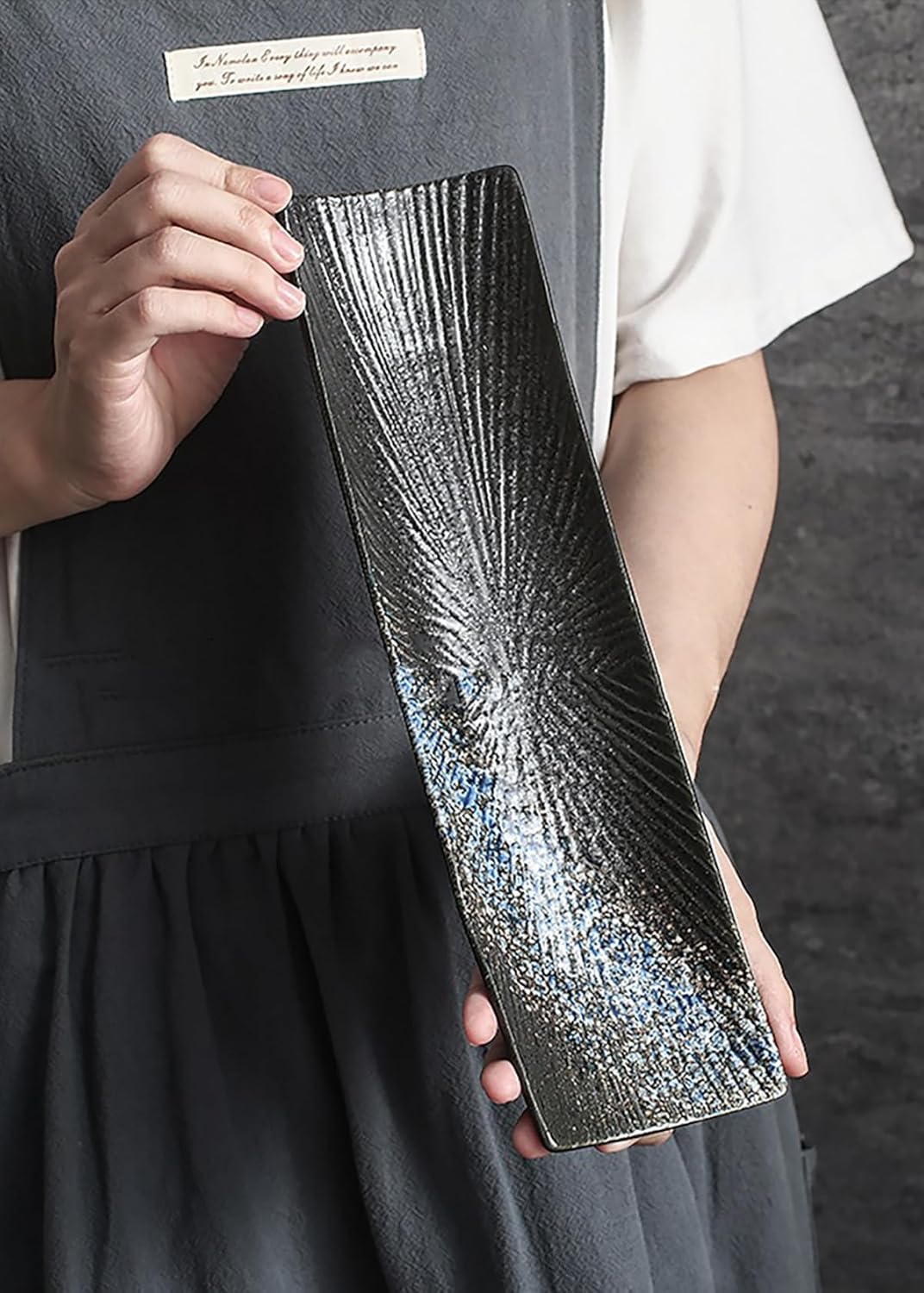 長角皿 2枚セット 29.7×8cm お皿セット すし 焼き物皿 魚 皿 刺身皿 焼き魚皿 寿司皿 長皿 長方形 プレート 食器 レストラン 居酒屋 和風 おしゃれ