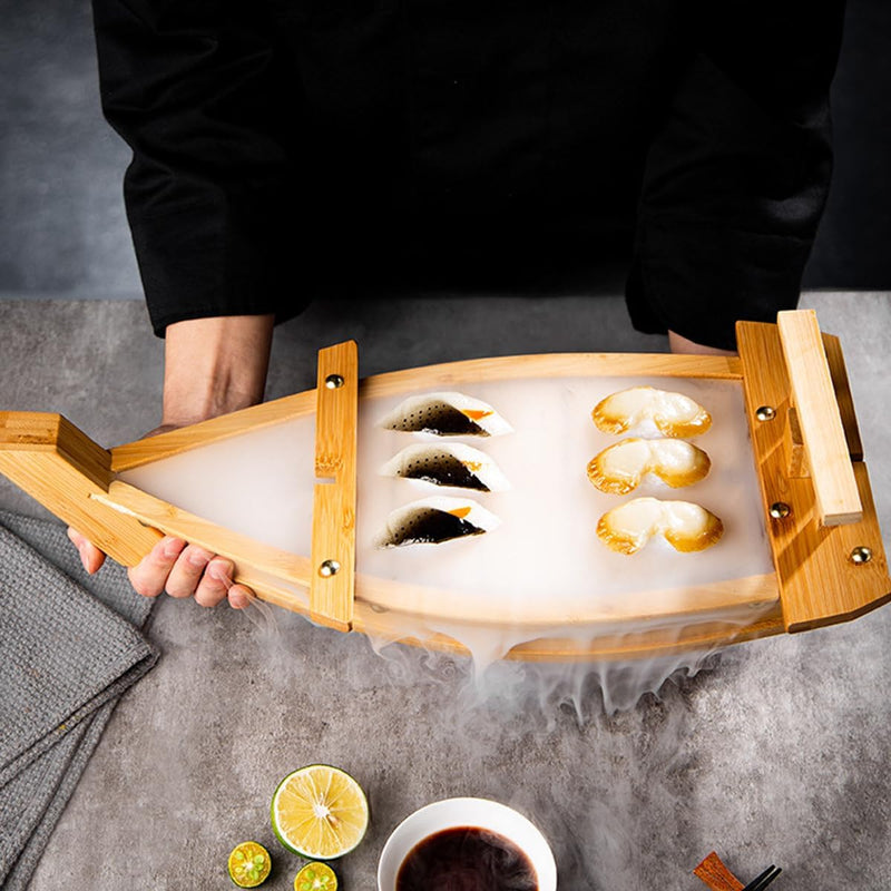 寿司ボート 寿司船 舟盛り器 寿司 寿司盛台 刺身盛台 和食 舟盛り 盛器 刺身やお寿司の盛り付けに 和風 sushi 刺身盛り合わせ 豪華 業務用 飲食店 日本料理 高級料亭 宴会用 家庭用 竹製 長さ90CM