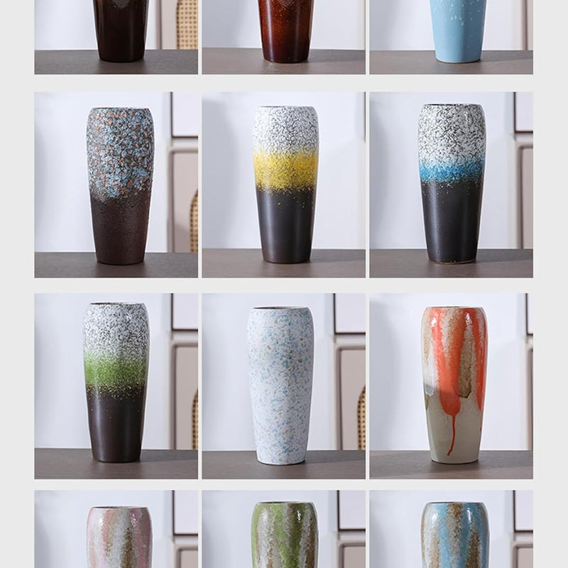 フラワーベース 花瓶 陶器 大きい flower vase 割れない 一輪挿し インテリア 花器 シンプル おしゃれ 生け花 造花 ドライフラワー 北欧 飾り インテリア飾り ins ギフト プレゼント 高さ24.5cm HP03