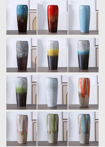 フラワーベース 花瓶 陶器 大きい flower vase 割れない 一輪挿し インテリア 花器 シンプル おしゃれ 生け花 造花 ドライフラワー 北欧 飾り インテリア飾り ins ギフト プレゼント 高さ24.5cm HP03