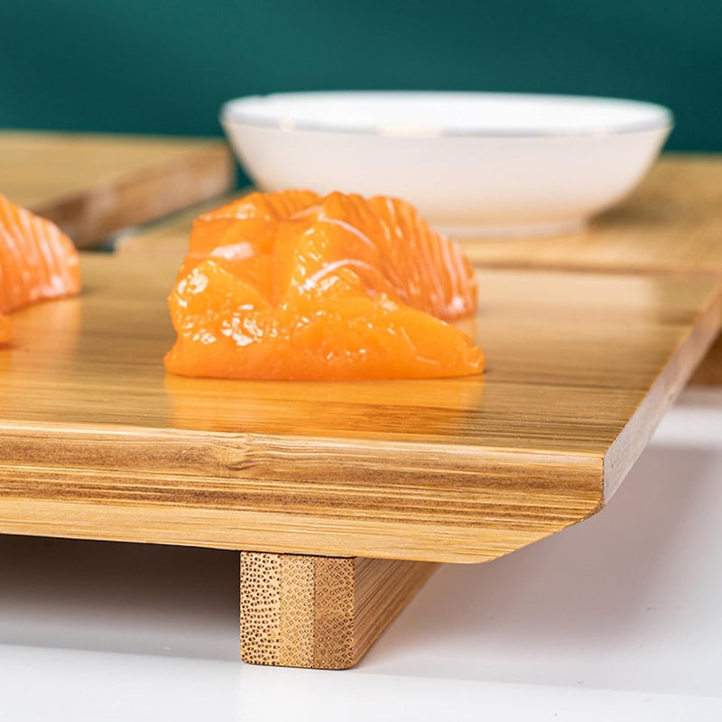 寿司下駄 寿司盛台 ランチプレート 食器 寿司 寿司皿 刺身盛台 和食 寿司プレート 盛器 刺身やお寿司の盛り付けに sushi 刺身盛り合わせ 業務用 飲食店 日本料理 高級料亭 宴会用 家庭用 木製 21*12*3cm