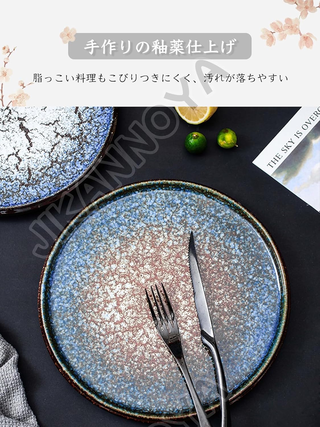 MIYUNO 皿 丸皿 大皿 プレート 焼物皿 ケーキ皿 パスタ皿 プレート 焼き物皿 デザート取り皿 刺身皿 和食器 和皿 魚 お皿 食器 魚焼き器 dish 丸 陶器 陶盤 割れない 耐熱 電子レンジ 食洗機対応 和風 あじわい おしゃれ 業務用 レストラン 居酒屋 北欧 29cm 北欧 TCPYX07