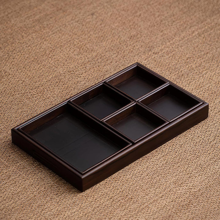 ブラック、6グリッド(34×20.7×3.5cm)